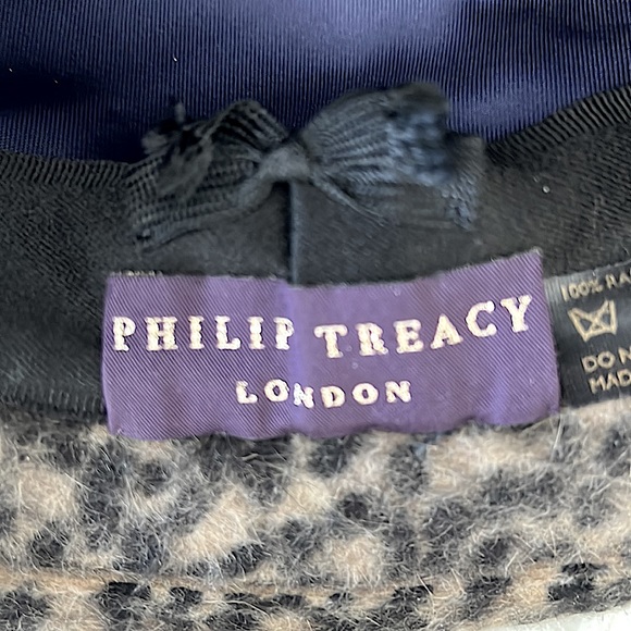 Philip Treacy Vintage Faux Fur Animal Print Hat Never Worn With Tags and Hat Box - Picture 8 of 8